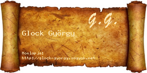 Glock György névjegykártya